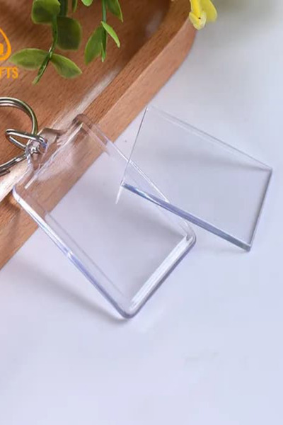 SARANG Boş Baskısız Şeffaf Çerçeve Anahtarlık