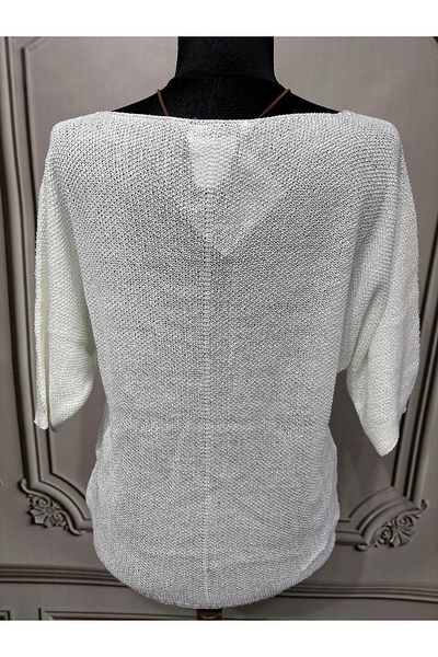 AGORATEKSTİL Mercerized Blouse with Women's Necklace Gift