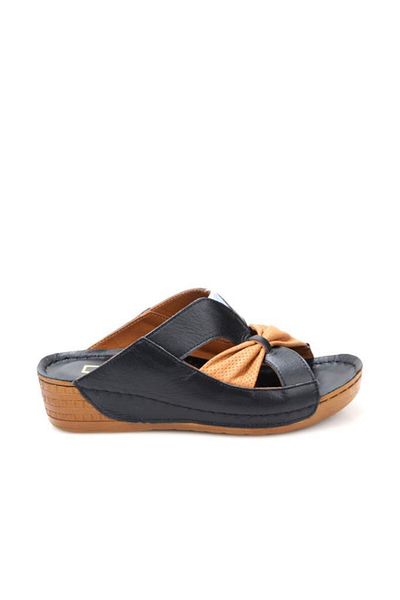 PİSAGOR Pisagor Ps-32710 Orthopedic Women's Genuine Leather Slippers