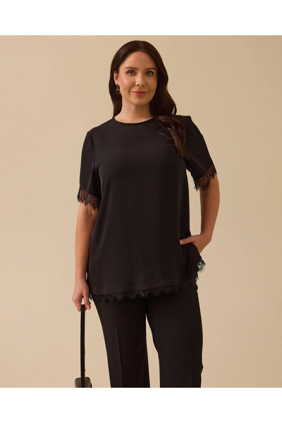 Gala-Xi Μπλούζα με δαντέλα σε μεγάλο μέγεθος