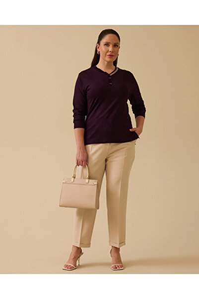 Gala-Xi Μπλούζα με λεπτομέρεια με ρίγες μεγάλου μεγέθους