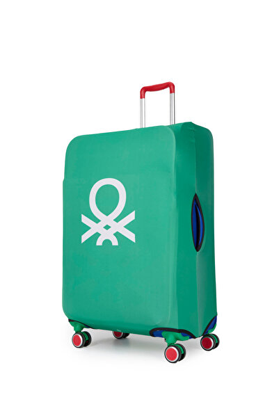 United Colors of Benetton Büyük Boy Koruyucu Valiz Kılıfı Likralı Yeşil