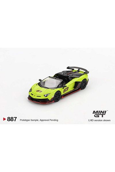 mini gt 1/64 Lamborghini Aventador Svj 63 Roadster Verde Shock