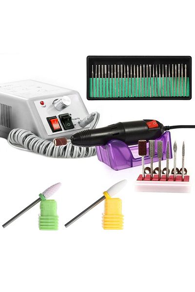 zenifique Zenifique® Professional Nail File, Electric False Nail File 20,000 Rpm, Gray