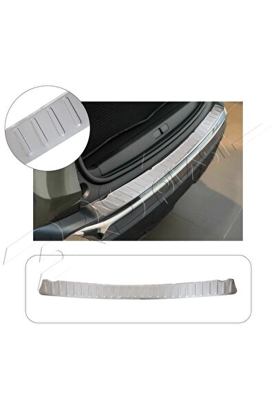 BRSPLAST Fiat Fiorino Uyumlu 2007 Ve Üzeri Krom Arka Tampon Üstü Koruma Pasla...