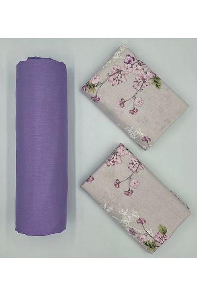 pınarhome collectıon 100% Organic Cotton Soft Fabric Embedded Sheets+Pillow Cover Corner Depth 28-30 Cm**New Season**