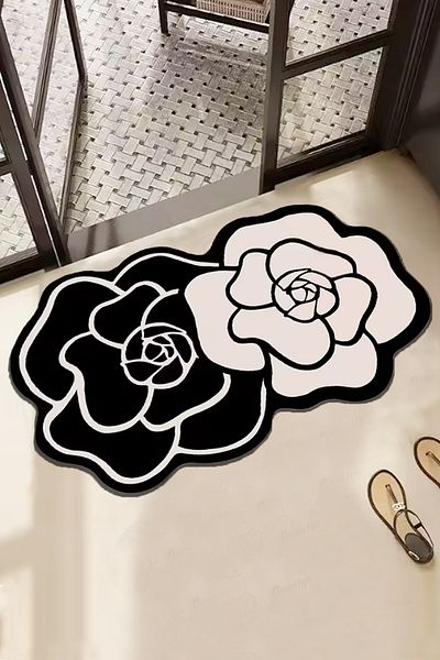 Chilai Home Bungari Rose Bath Mat 60X100Cm Non-Slip Base Djtbanyo