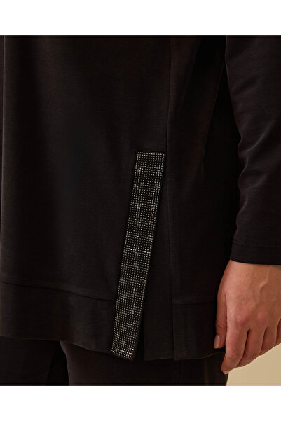 Gala-Xi Μακρυμάνικο τουνίκ μεγάλου μεγέθους με σχισμή στο πλάι