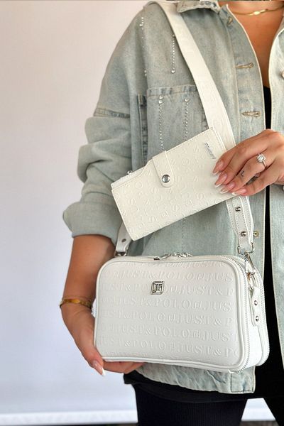 Just Polo JP Original Just Polo Women's Cross Shoulder Bag with 5 Compartments Suitable for Daily Use 25*17 cm