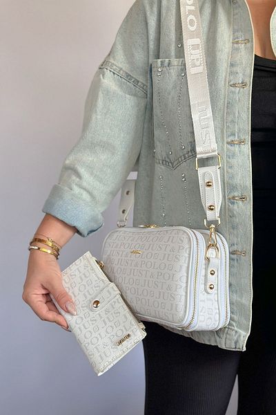 Just Polo JP Original Just Polo Women's Cross Shoulder Bag with 5 Compartments Suitable for Daily Use 25*17 cm