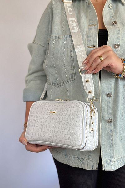 Just Polo JP Original Just Polo Women's Cross Shoulder Bag with 5 Compartments Suitable for Daily Use 25*17 cm