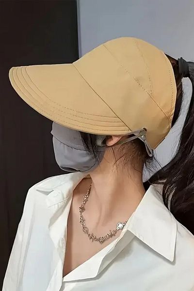 Trade Bazaar 1 Piece Adjustable Ponytail Sun Hat for Women – Foldable, Breathable,