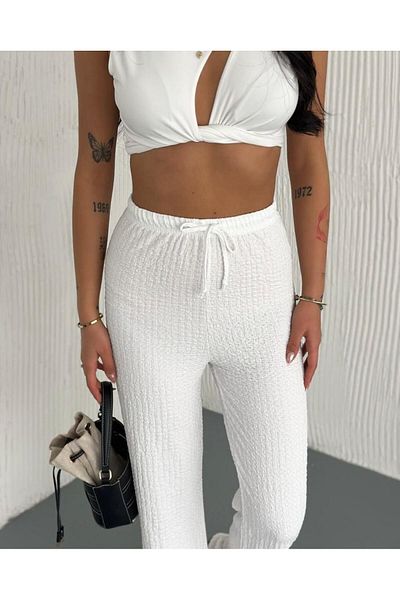 YS BUTİK Seersucker Pants