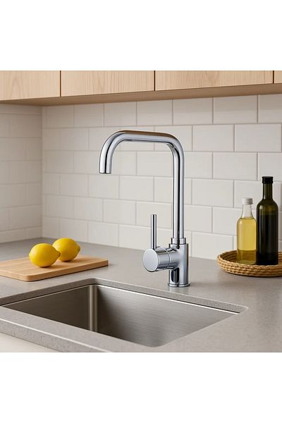 Sardıcı Kitchen Sink Faucet Mundo Series Brass Faucet with Double Water Inlet and 5 Years Warranty