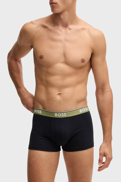 BOSS Logolu Streç Pamuklu 3 Pack Boxer Erkek BOXER 50531701 990
