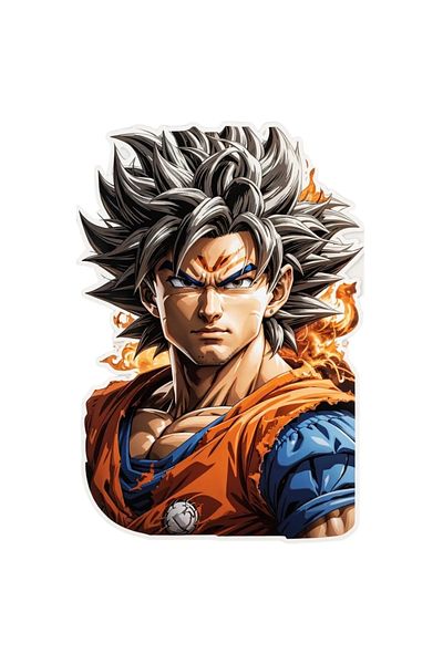 INOVATIX Set of 8 pieces, Goku fighter sticker, INOVATIX®. 6 cm