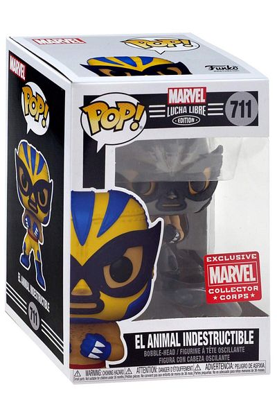 Funko Marvel Collector Corps Exclusive Lucha Libre #711 B El Animal Indestructible w/ Free Acrylic Case