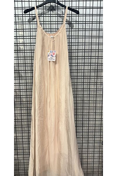 MADE İN ITALY Italian Silk Dress with Inner Lining and Straps