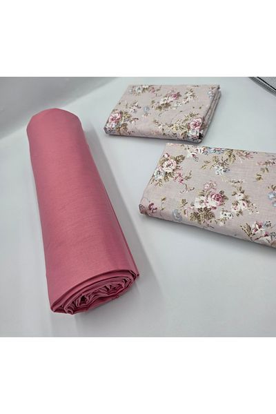 pınarhome collectıon 100% Organic Cotton Soft Fabric Embedded Sheets+Pillow Cover Corner Depth 28-30 Cm**New Season**