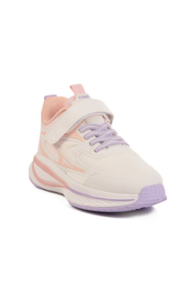 AYAKMOD Salmon Velcro Mesh Lightweight Flexible Girls' Sports Shoes Silva F