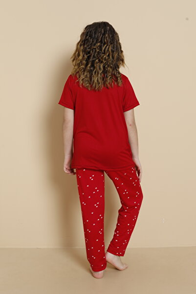 LİLA İÇ GİYİM Milan Children's Short Sleeve Pajama Set