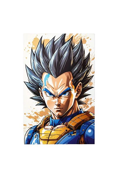 INOVATIX Set of 8 pieces, Vegeta Dragon Ball Character Sticker, INOVATIX®. 6 cm