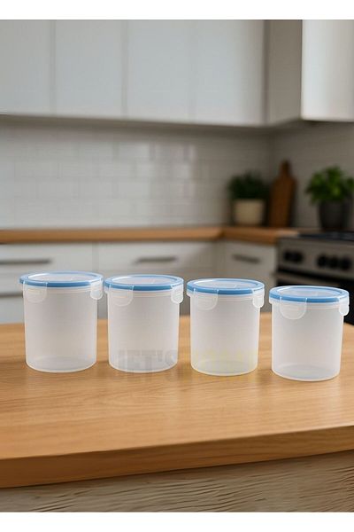 Jet's Home Food Storage Container Set of 4 Bpa Free Food Box Bpa Free Airtight 750 ml