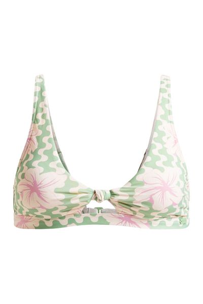 Roxy Hibiscus Daze Elong Tri Bra Women Bikini Top Women Bikini Top Erjx305452