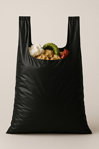 Özkan Ambalaj Temizlik 5 Kg 40x70 Cm Siyah Ekstra Kalın Kulplu Battal Boy Çöp Poşeti ( Tüm Çöp Kovaları İçin Uygundur )