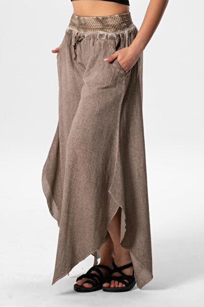 Eliş Şile Bezi Güzide Şile Cloth Elastic Symmetrical Leg Summer Shalwar Soil Tprk