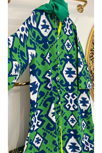 SEE MORE فستان قميص كتان صيفي