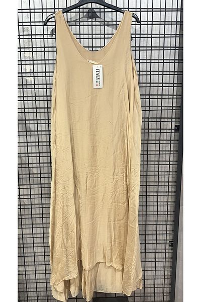 MADE İN ITALY Italian Silk Dress with Inner Lining