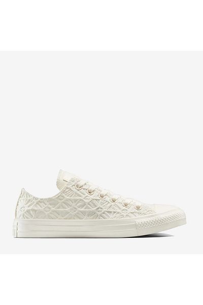 converse Women's Cream Converse Chuck Taylor All Star Textured Material Sports & Casual Shoes A13515C-Egret