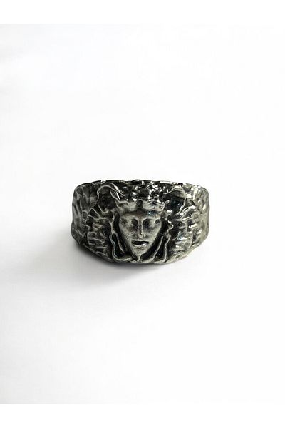 PrestigeSO Stainless Steel Ring with Medusa Symbol |   Mythological & Unisex Design