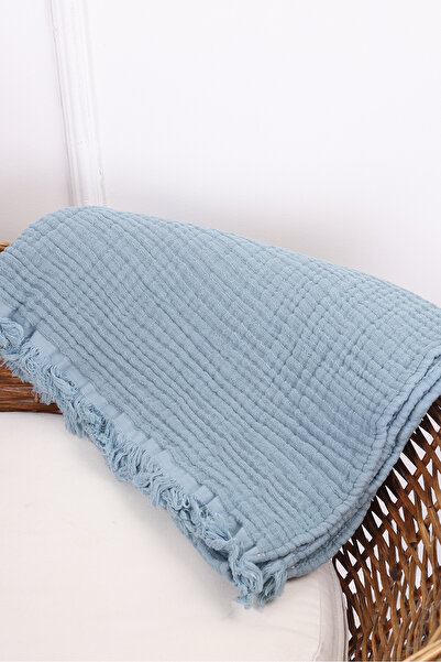 Jusso Muslin Tasseled 4 Layer Blanket