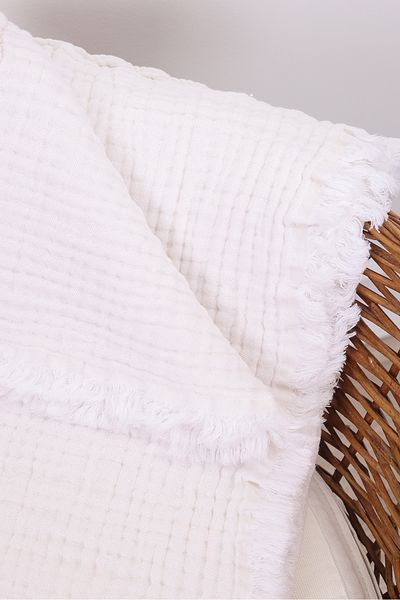 Jusso Muslin Tasseled 4 Layer Blanket