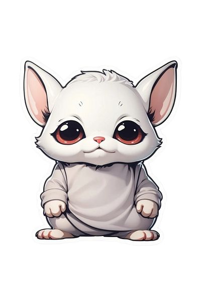 INOVATIX Set of 8 pieces, Costumed Bunny Sticker, INOVATIX®. 6 cm