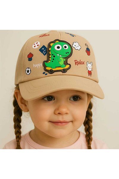 gigigiyim Dinosaur Printed Lighted Children's Hat
