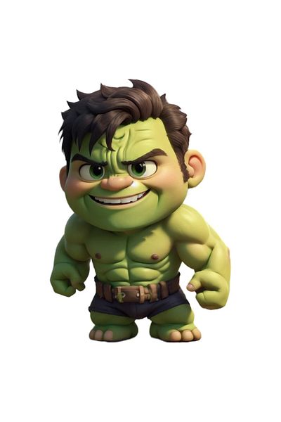 INOVATIX Set of 8 pieces, Sticker Hulk, INOVATIX®. 6 cm
