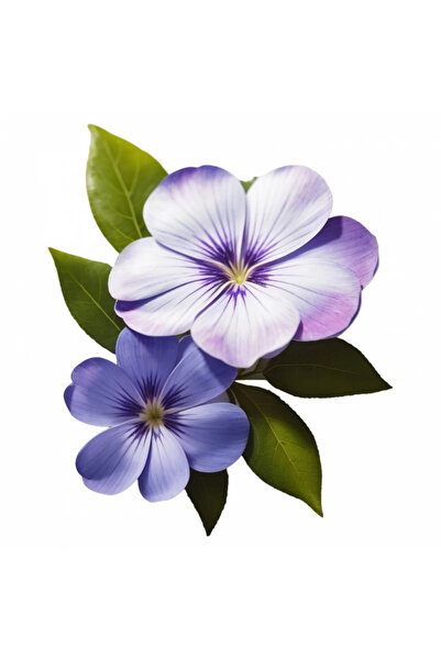 INOVATIX Set de 8 autocolante cu flori de Vinca, INOVATIX®. 6 cm