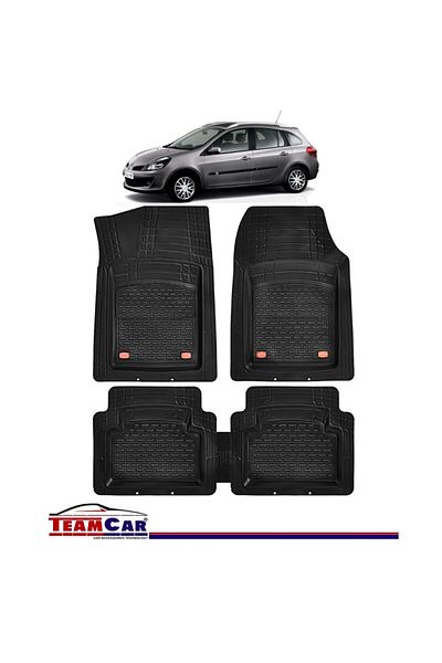 TEAMCAR TeamCar® Car Mats Type Tadi Renault Clio III Grandtour Break (2007-2014) Black