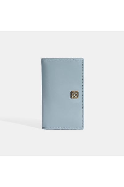 Desa Women's Blue Leather Wallet