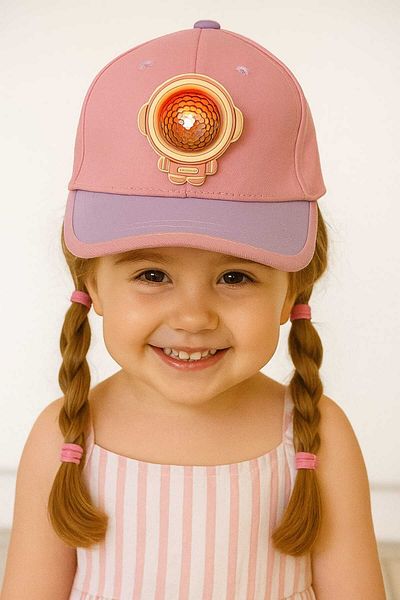 gigigiyim Astronaut Patterned Lighted Children's Hat
