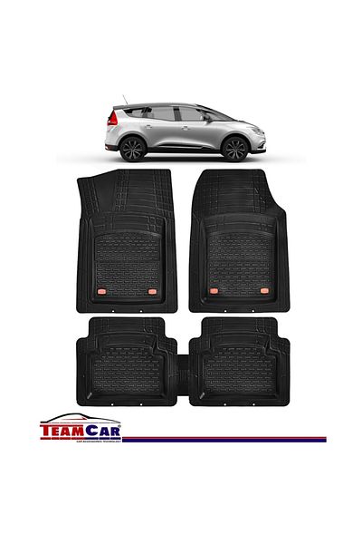 TEAMCAR Covorase Auto ® Tip Tavita Renault Grand Scenic Iv (2016-2024) Negru