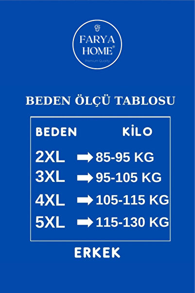 Farya Home Büyük Beden Pamuklu Kısa Kollu Şortlu Erkek Pijama Takımı