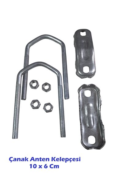 Vwin Çanak Anten Balkon Kelepçesi U Standart 10 x 6 Cm (2’li Paket)