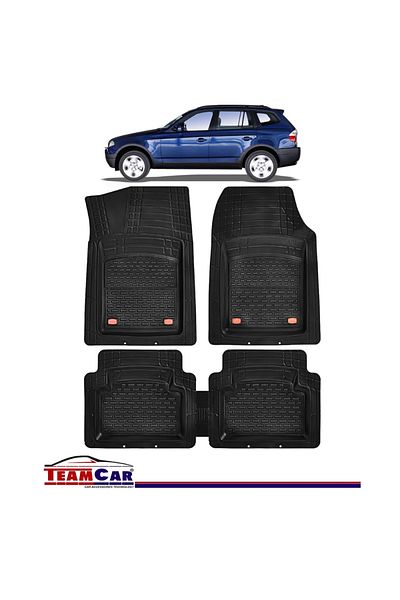TEAMCAR TEAMCAR® Car Mats Tray Type for BMW X3 E83 2003-2010, Complete Set Front-Rear