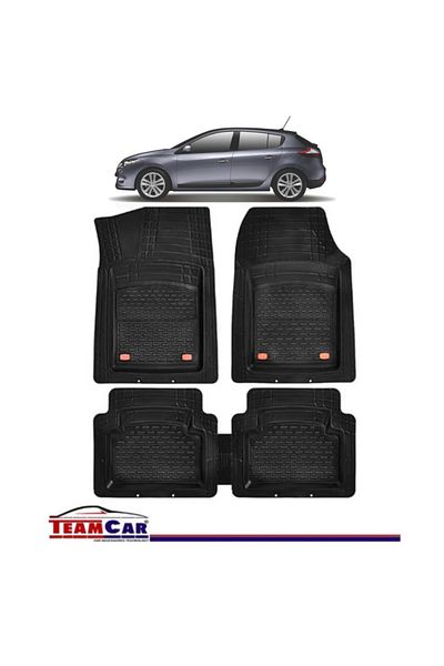 TEAMCAR Car Mats ® Type Tavid Renault Megane Iii Hatchback (2008-2016) Black