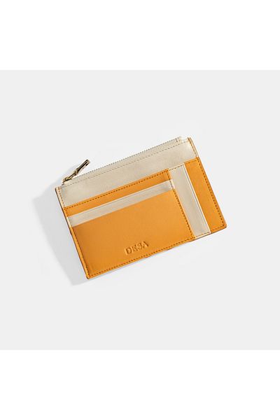 Desa Women's Orange Leather Wallet