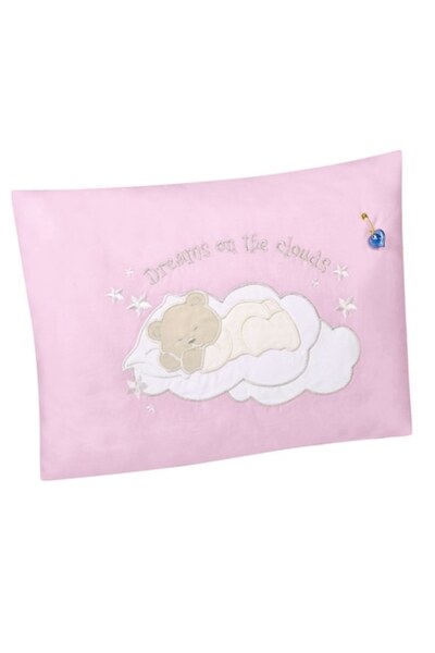 OEM Perna Bebe Roz Ursulet Brodat 38x28cm